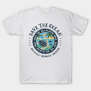 Save The Ocean Keep the Sea Plastic Free T-Shirt